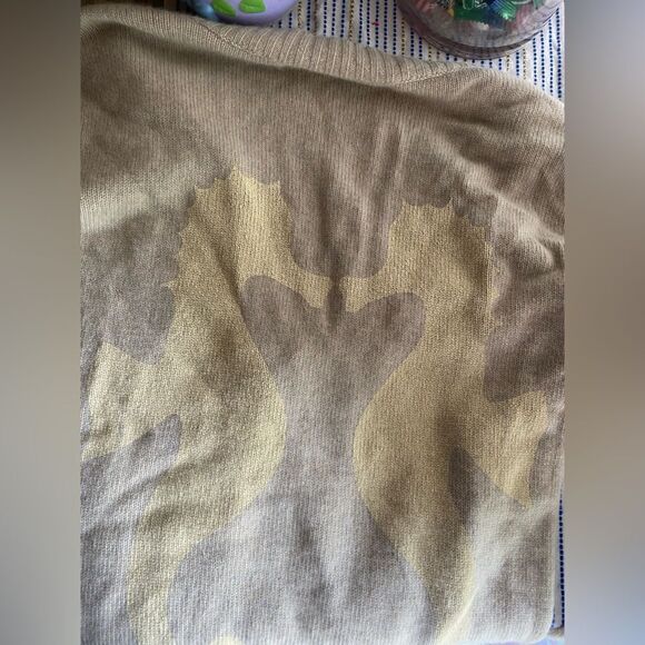 ❣️❣️❣️SOLD❣️❣️❣️❣️❣️SOLD❣️❣️❣️❣️Cashmere Seahorse Cardigan Brown - Picture 10 of 10